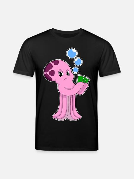 Krake Poker Poker Cards - Stanley/Stella CREATOR Unisex Organic T-Shirt - black