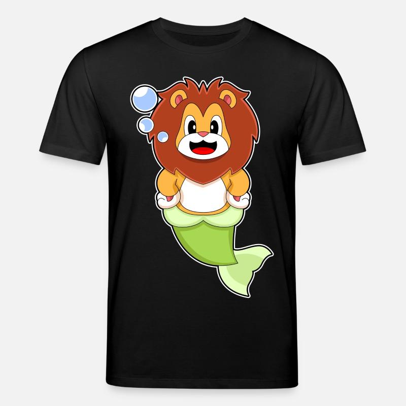 Sirène Lion - T-shirt bio CREATOR Stanley/Stella Unisexe - noir