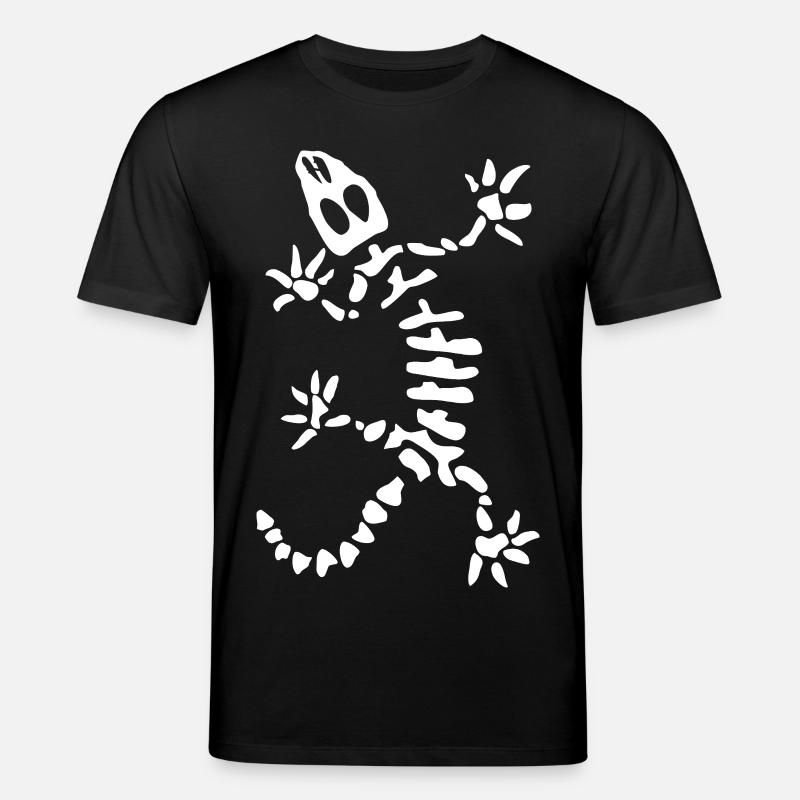 Gecko Skeleton: Lizard, Reptile & Bones - Stanley/Stella CREATOR Unisex Organic T-Shirt - black