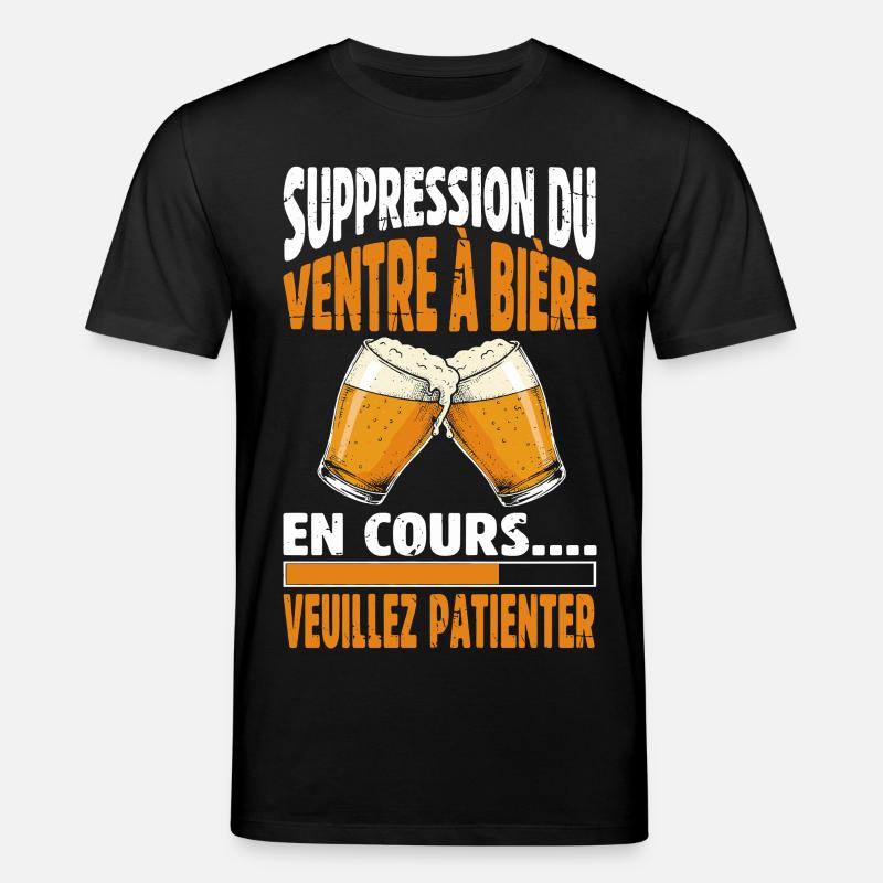 Bierbauchentfernung Im Laufenden Humor - Stanley/Stella Unisex Bio-T-Shirt CREATOR  - Schwarz