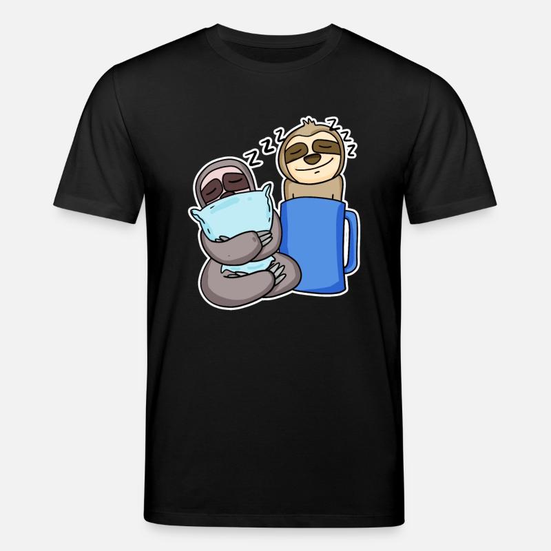 Faultiere - Stanley/Stella Unisex Bio-T-Shirt CREATOR  - Schwarz