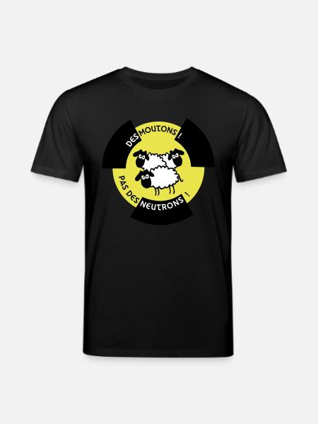Sheep! No Neutron! - Stanley/Stella CREATOR Unisex Organic T-Shirt - black