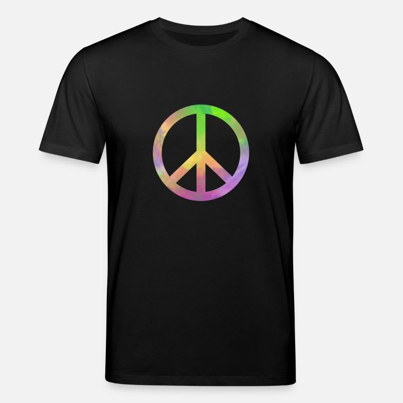 peace peacezeichen Frieden - Stanley/Stella Unisex Bio-T-Shirt CREATOR  - Schwarz
