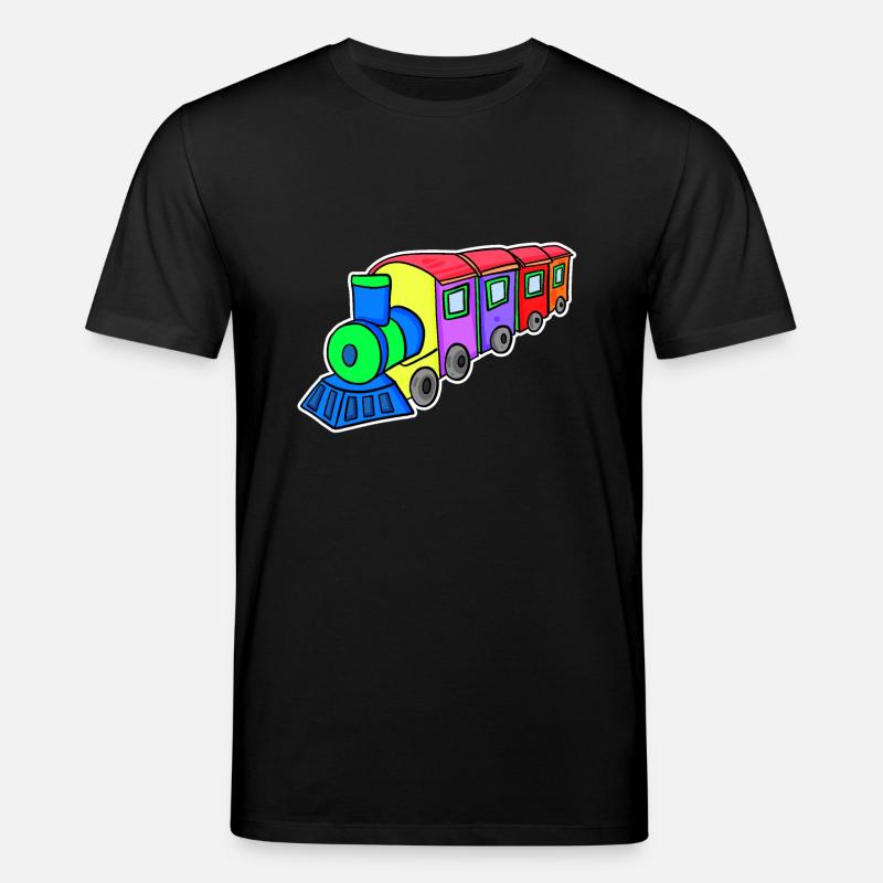 Eisenbahn Dampflok Kinder - Stanley/Stella Unisex Bio-T-Shirt CREATOR  - Schwarz
