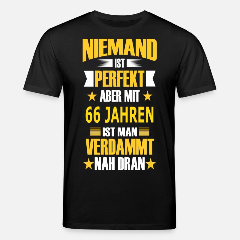 66 JAHREN - Stanley/Stella Unisex Bio-T-Shirt CREATOR  - Schwarz