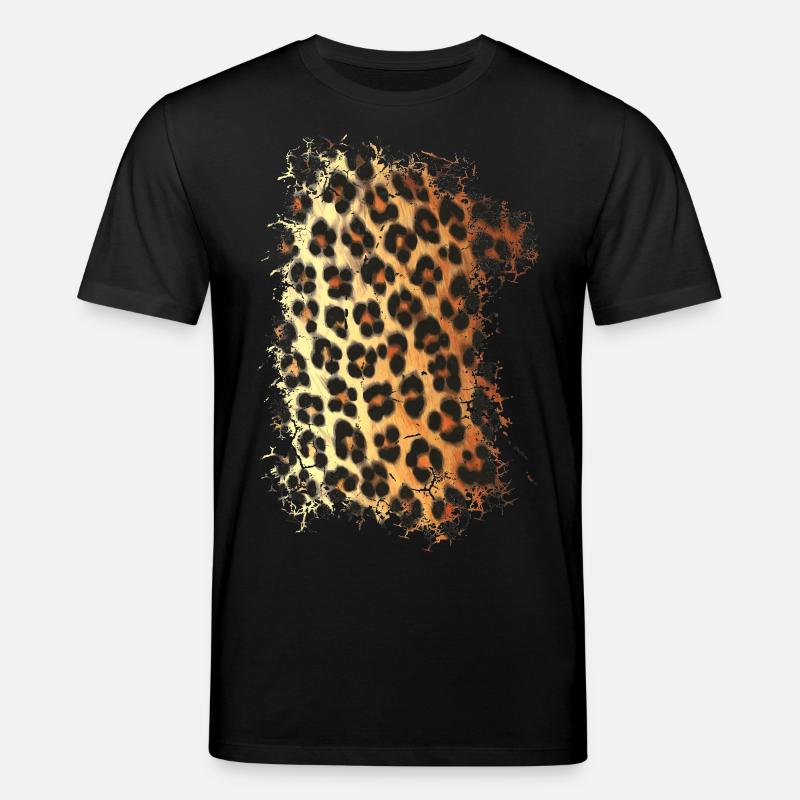 Leoparden Fell Muster - Stanley/Stella Unisex Bio-T-Shirt CREATOR - Schwarz