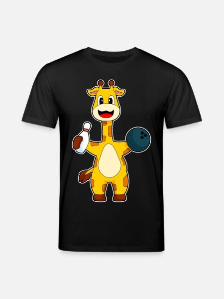 Giraffe Bowling Bowling Ball - Stanley/Stella CREATOR Unisex Organic T-Shirt - black