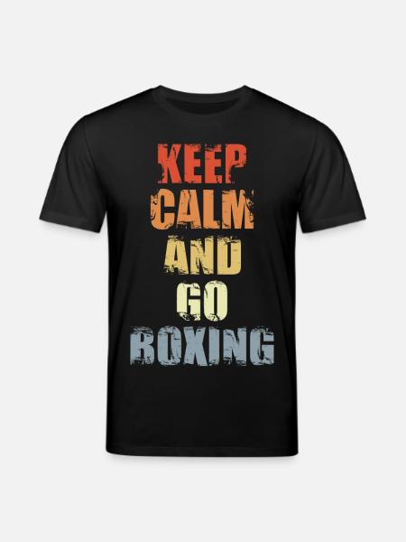 Keep Calm And Go Boxing - Stanley/Stella CREATOR Unisex Organic T-Shirt - black