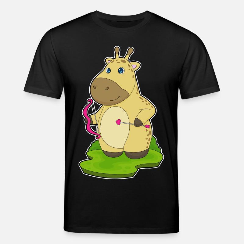 Giraffe Bogenschütze Bogen - Stanley/Stella Unisex Bio-T-Shirt CREATOR  - Schwarz