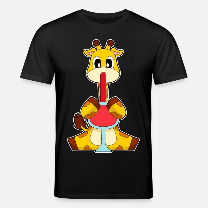 Giraffe Rotwein - Stanley/Stella Unisex Bio-T-Shirt CREATOR  - Schwarz