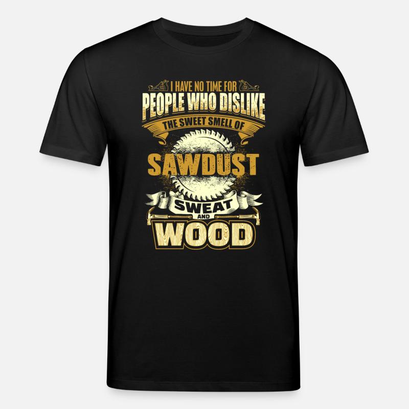 Charpentier - bois - sciure - soudage - fr - T-shirt bio CREATOR Stanley/Stella Unisexe - noir