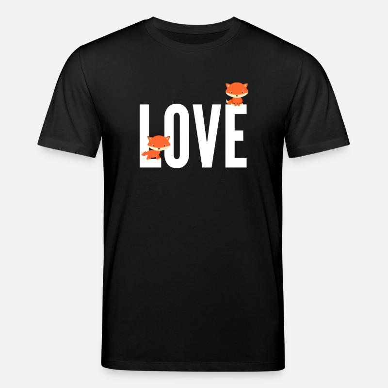 Renard Love Fox - T-shirt bio CREATOR Stanley/Stella Unisexe - noir