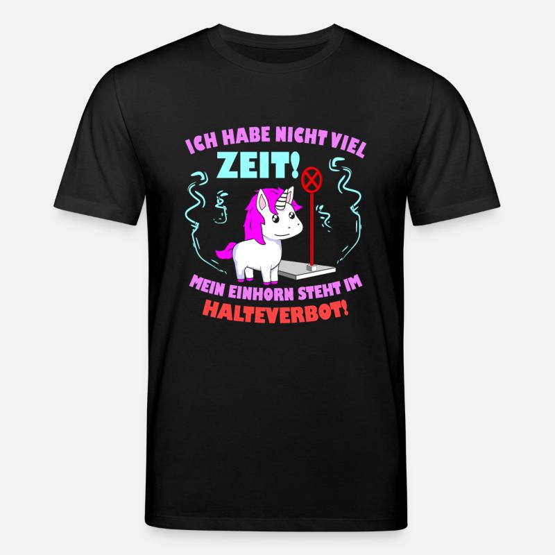 Einhorn Spruch - Stanley/Stella Unisex Bio-T-Shirt CREATOR  - Schwarz