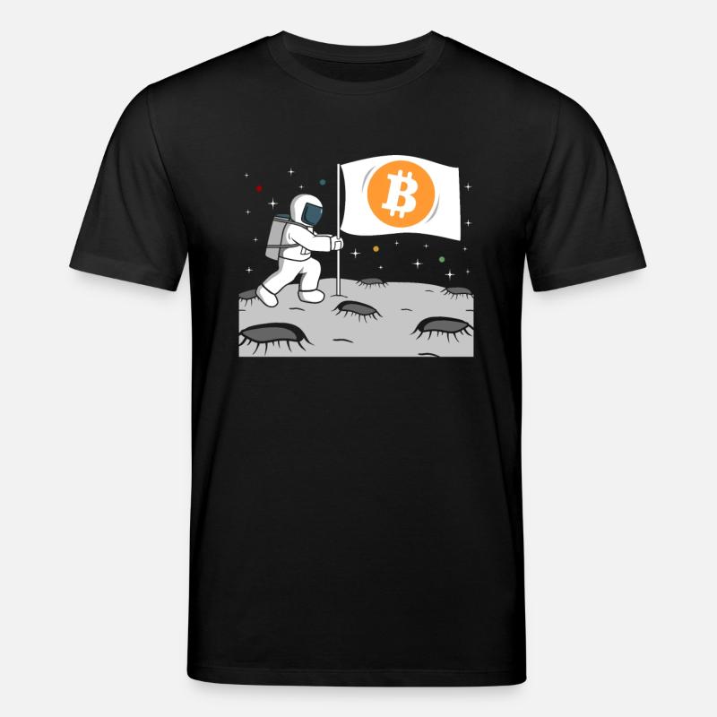 Astronaut Bitcoin Lune BTC - T-shirt bio CREATOR Stanley/Stella Unisexe - noir