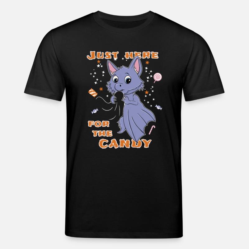 Fledermaus Halloween Lustig - Stanley/Stella Unisex Bio-T-Shirt CREATOR  - Schwarz