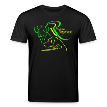 Rhodesian Ridgeback RR - Stanley/Stella Unisex Bio-T-Shirt CREATOR  - Schwarz - Vorne - Alina (178cm) & Michal (187cm)