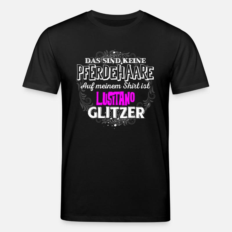 LUSITANO - Glitzer - Stanley/Stella Unisex Bio-T-Shirt CREATOR  - Schwarz