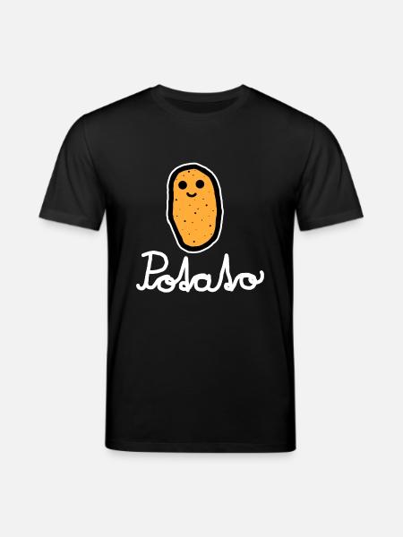 Potato (white) - Stanley/Stella Unisex Bio-T-Shirt CREATOR - Schwarz