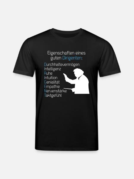 Eigenschaften Dirigent - Stanley/Stella Unisex Bio-T-Shirt CREATOR - Schwarz