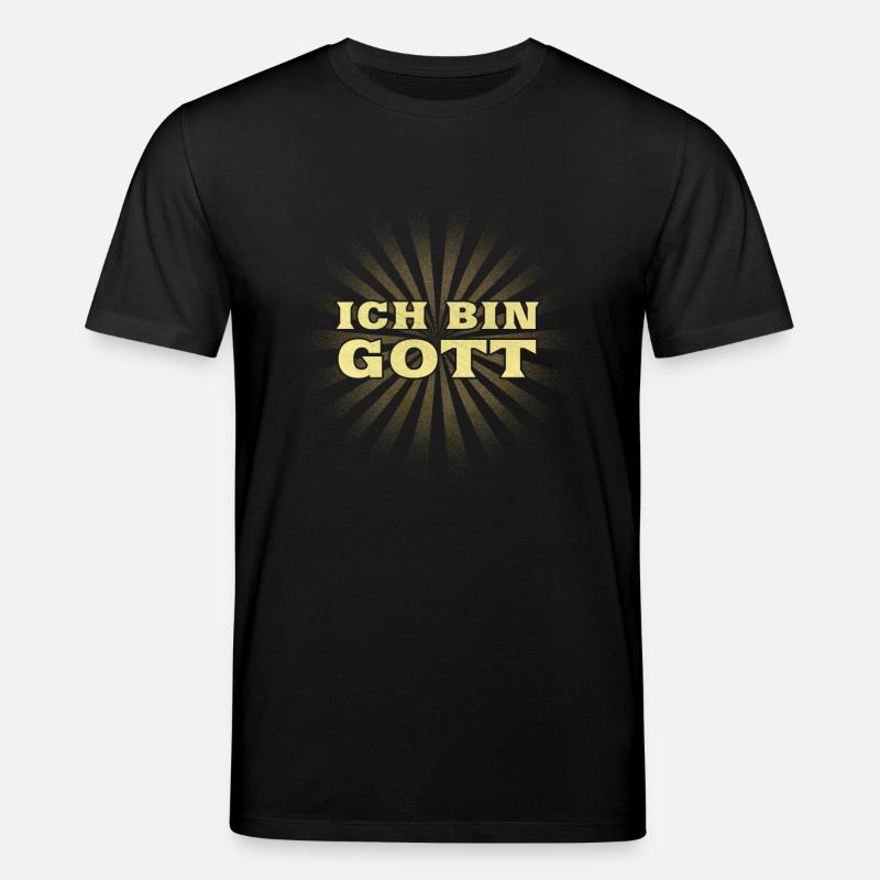 Ich bin Gott - Stanley/Stella Unisex Bio-T-Shirt CREATOR  - Schwarz