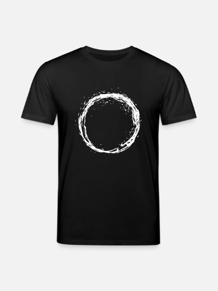 Circle design variant line gift - Stanley/Stella CREATOR Unisex Organic T-Shirt - black
