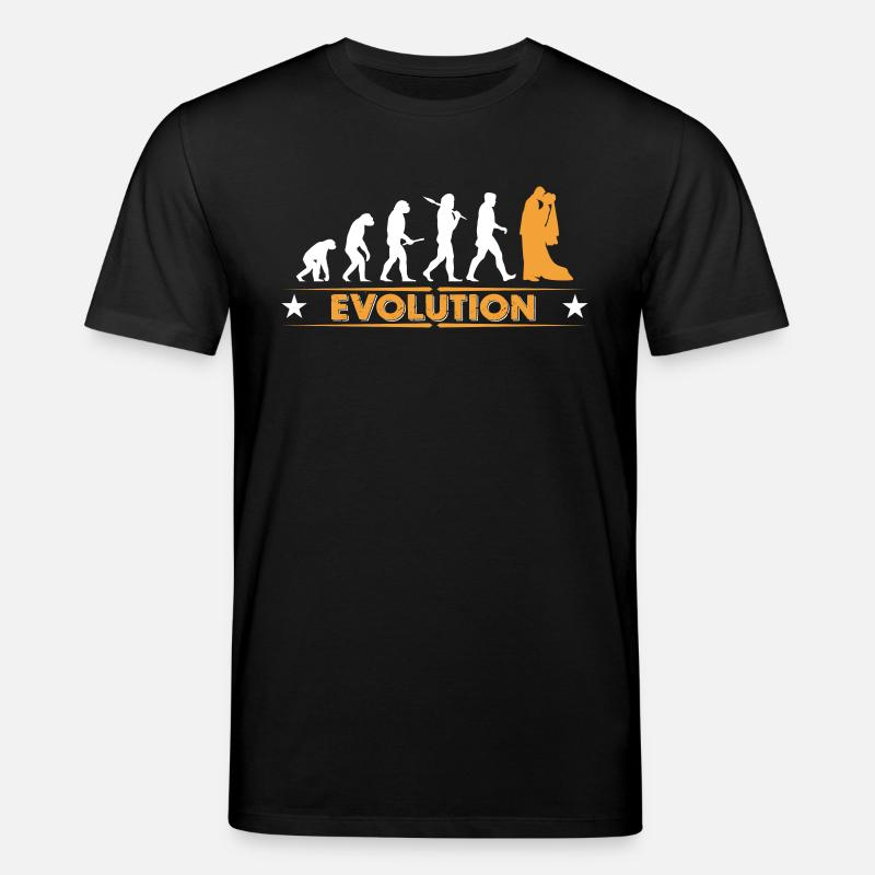 Wedding - evolution - Stanley/Stella CREATOR Unisex Organic T-Shirt - black