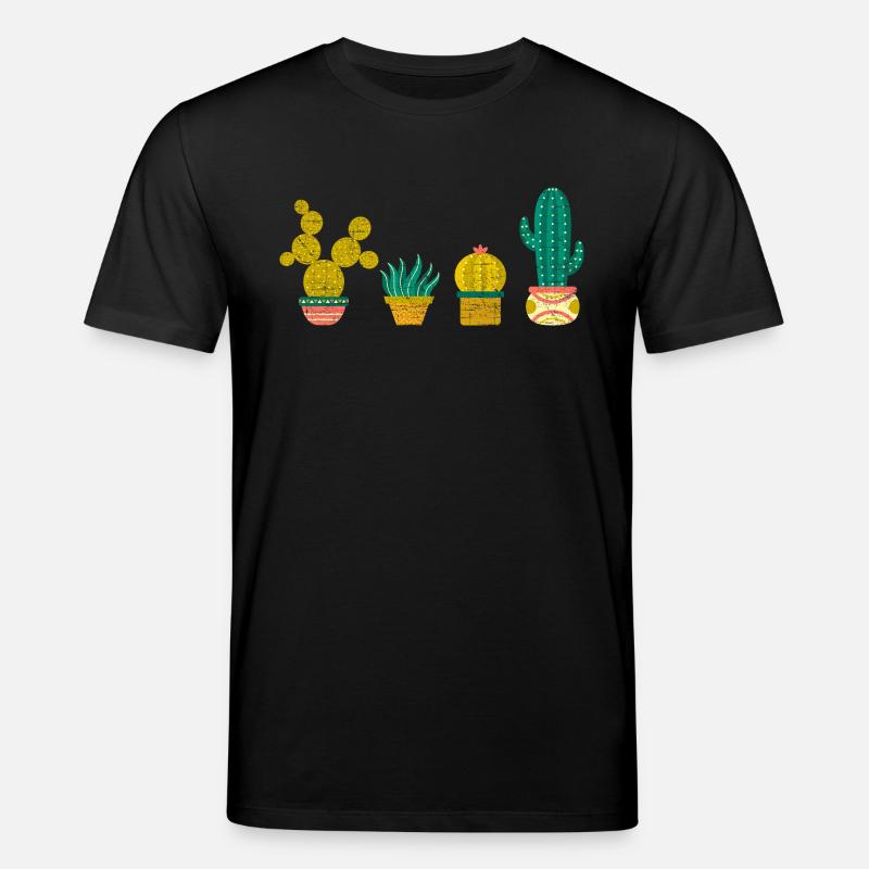 Cool Cactus Illustration Design - T-shirt bio CREATOR Stanley/Stella Unisexe - noir