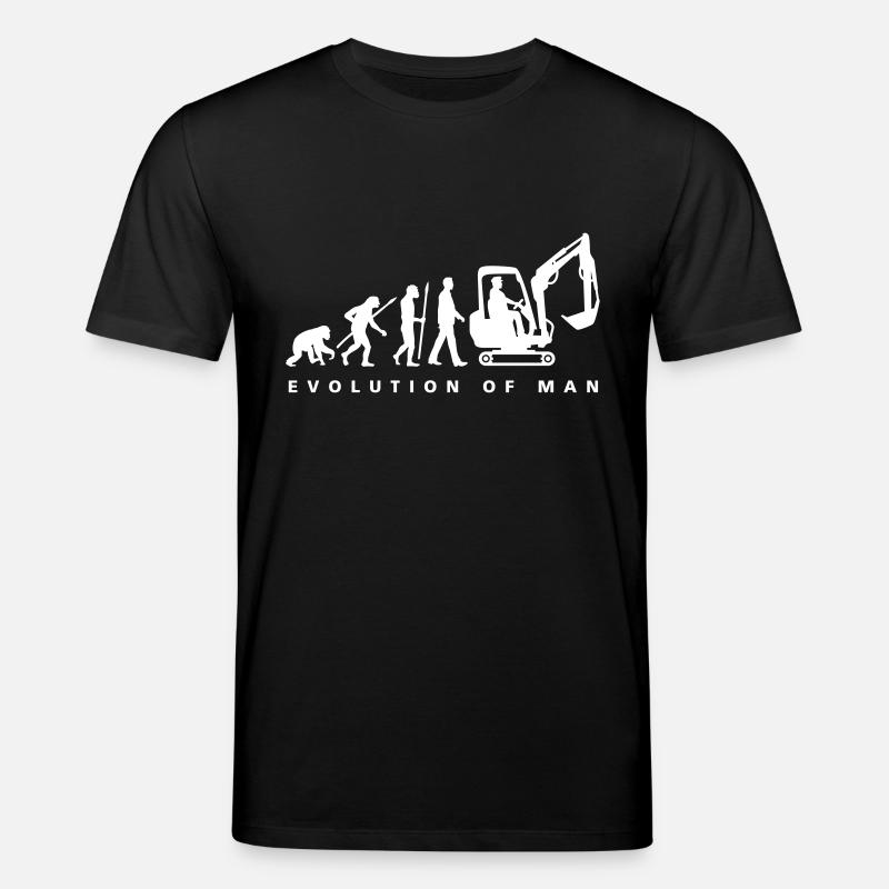 evolution_baggerfahrer_122013_a_1c - Stanley/Stella Unisex Bio-T-Shirt CREATOR  - Schwarz