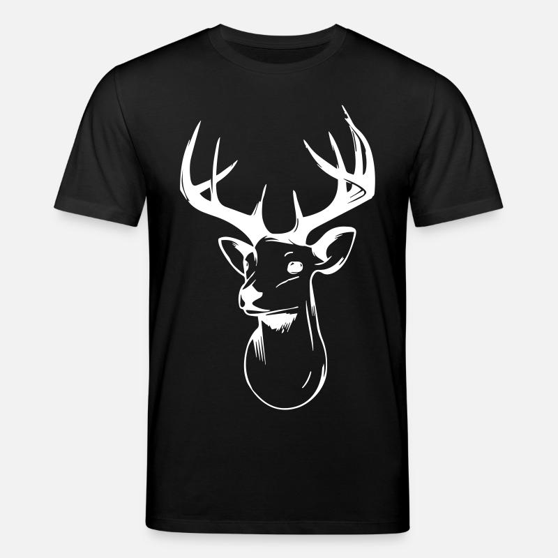 Hirschkopf - Stanley/Stella Unisex Bio-T-Shirt CREATOR  - Schwarz