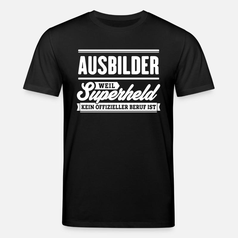 Superheld Ausbilder - Stanley/Stella Unisex Bio-T-Shirt CREATOR  - Schwarz