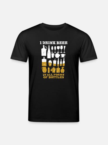 Beer lovers - Stanley/Stella CREATOR Unisex Organic T-Shirt - black
