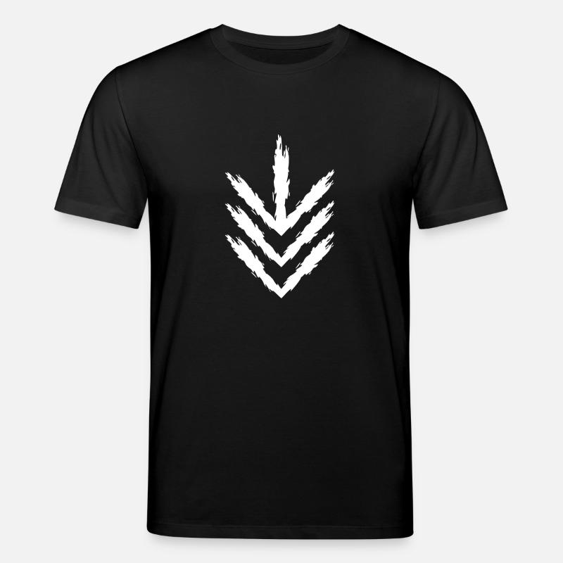 Down arrow - Stanley/Stella CREATOR Unisex Organic T-Shirt - black