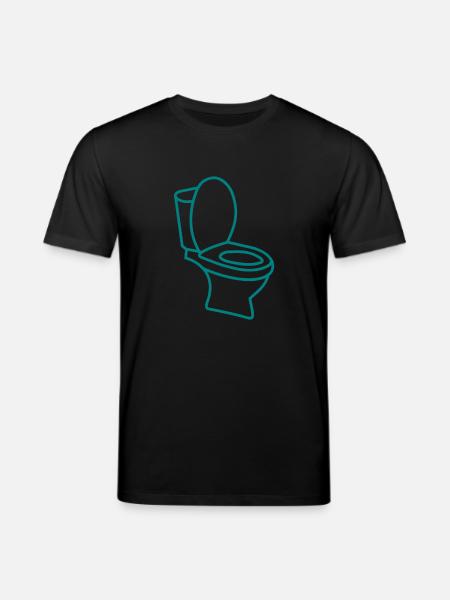 Klo WC Toilette - Stanley/Stella Unisex Bio-T-Shirt CREATOR  - Schwarz