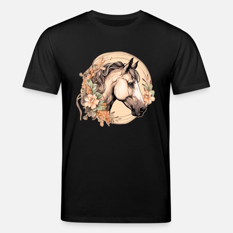 Pferd Boho - Stanley/Stella Unisex Bio-T-Shirt CREATOR  - Schwarz