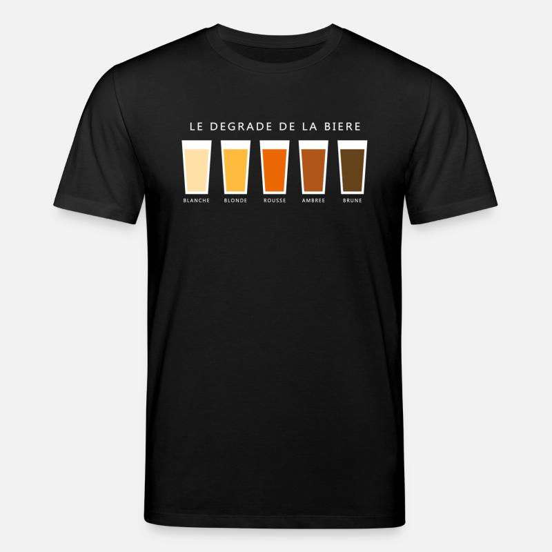 Biere degrade beer gradient (dd) - Stanley/Stella Unisex Bio-T-Shirt CREATOR  - Schwarz