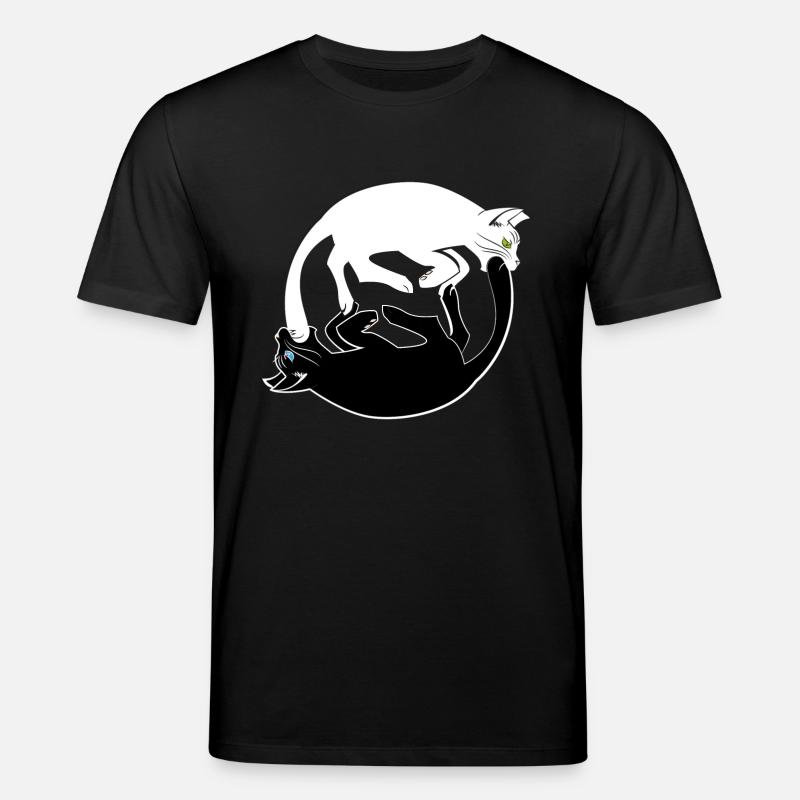 psychedelisch Katzen - Stanley/Stella Unisex Bio-T-Shirt CREATOR  - Schwarz