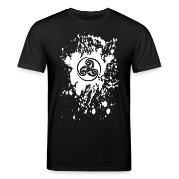 bretagne - breizh triskel 16 - T-shirt bio CREATOR Stanley/Stella Unisexe - noir - Devant - Alina (178cm) & Michal (187cm)