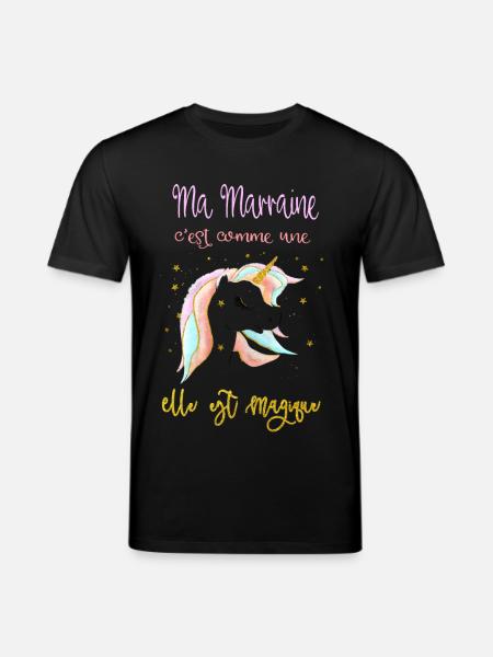 mijn meter is als een eenhoorn - Stanley/Stella Uniseks bio-T-Shirt CREATOR - zwart