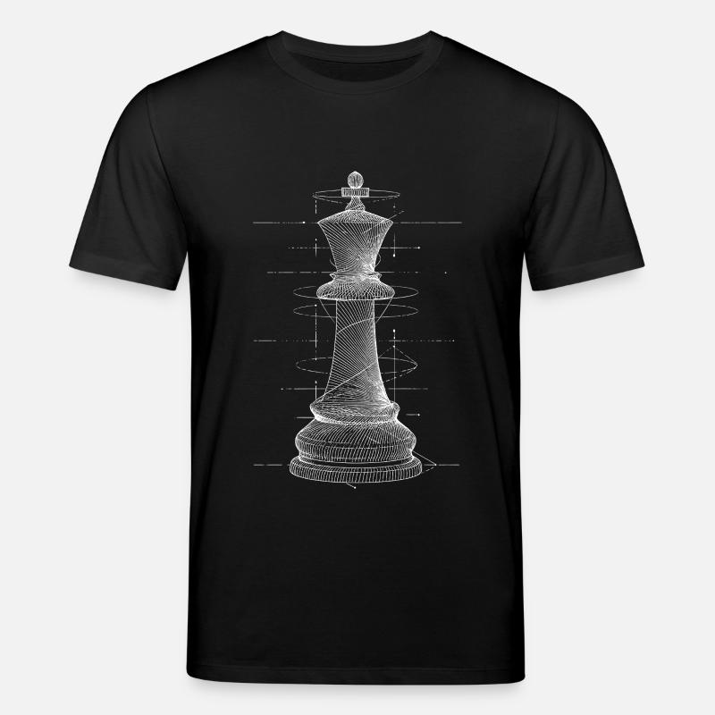 Königin Schach - Stanley/Stella Unisex Bio-T-Shirt CREATOR  - Schwarz