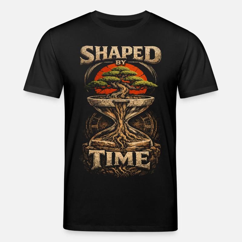Bonsai Tree Shaped By Time - Stanley/Stella CREATOR Unisex Organic T-Shirt - black
