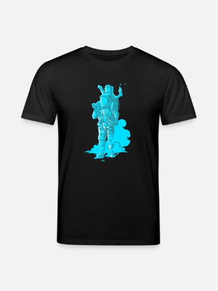 Onwards, Space Dad! - Stanley/Stella CREATOR Unisex Organic T-Shirt - black