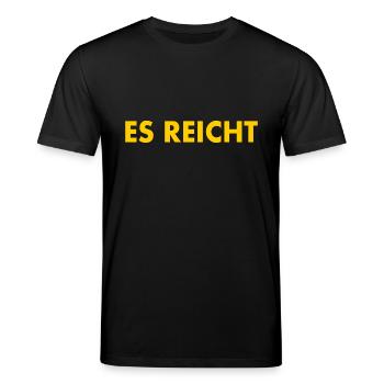 Es reicht - Stanley/Stella Unisex Bio-T-Shirt CREATOR  - Schwarz - Vorne - Alina (178cm) & Michal (187cm)
