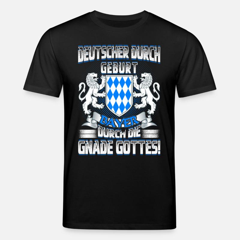 Bayer durch Gottes Gnade - Stanley/Stella Unisex Bio-T-Shirt CREATOR  - Schwarz