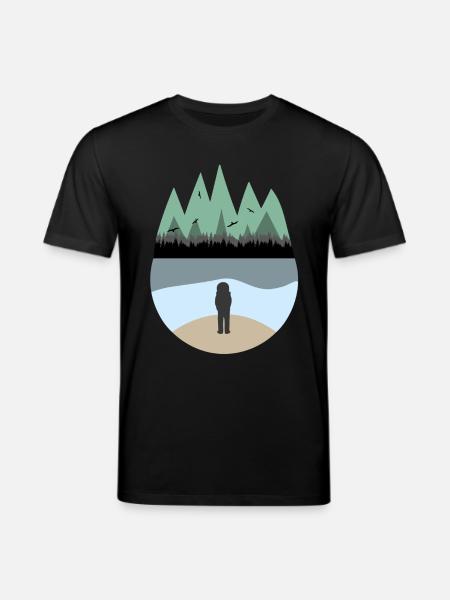 Astronaut am Meer - Stanley/Stella Unisex Bio-T-Shirt CREATOR - Schwarz