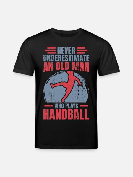 Handball Großvater - Stanley/Stella Unisex Bio-T-Shirt CREATOR - Schwarz