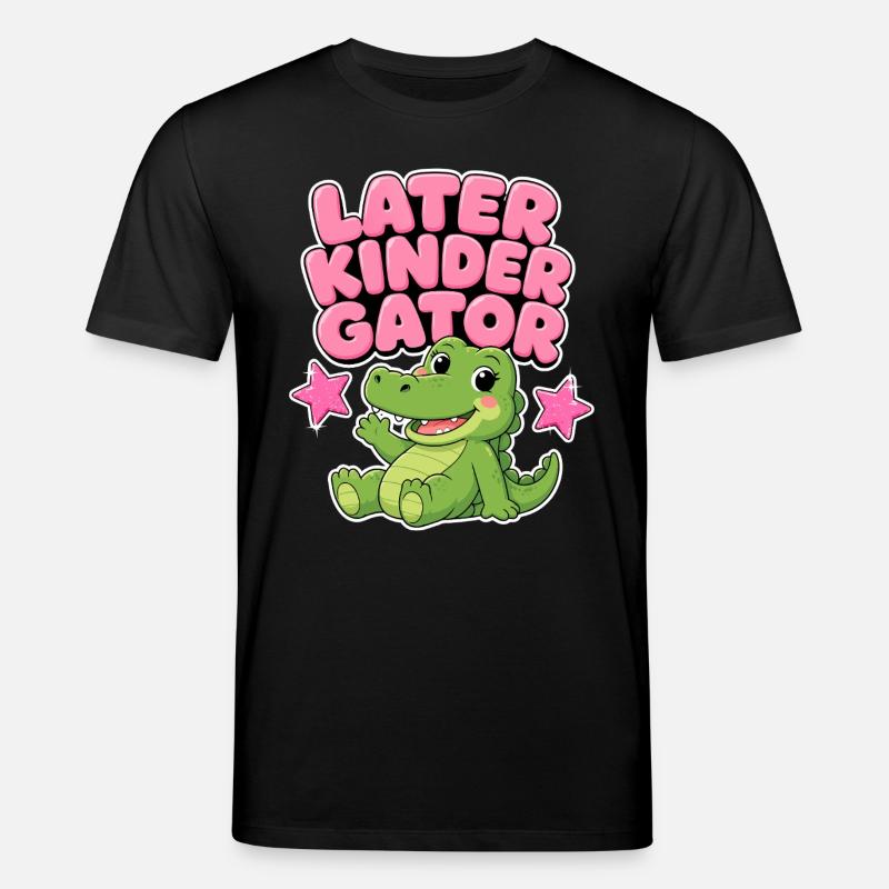 Später Kindergator – Kindergarten-Mädchengeschenk - Stanley/Stella Unisex Bio-T-Shirt CREATOR  - Schwarz