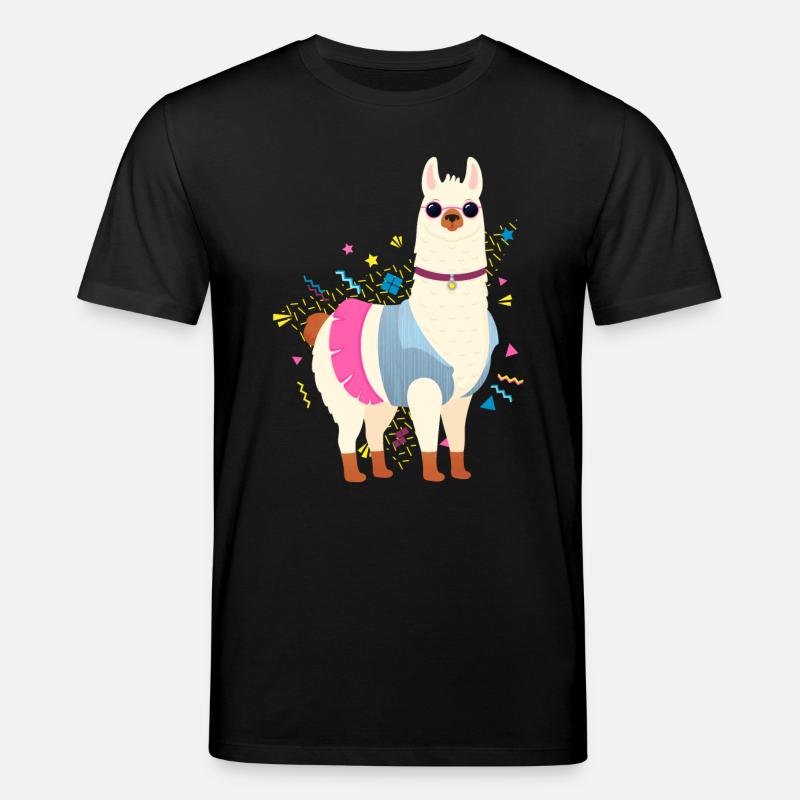 90s Style Llama - T-shirt bio CREATOR Stanley/Stella Unisexe - noir