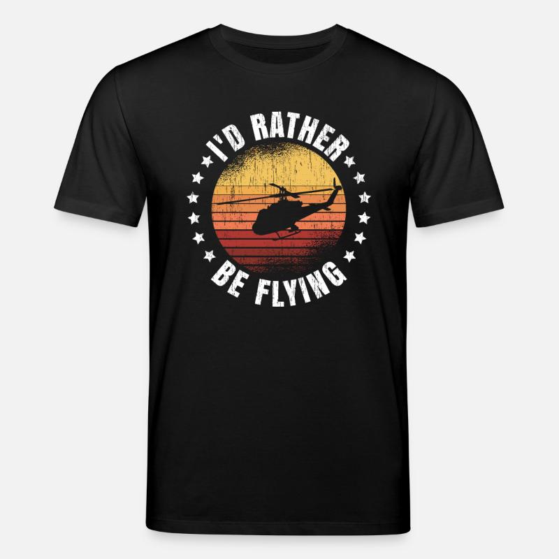 Helicopter Pilot Geschenk - T-shirt bio CREATOR Stanley/Stella Unisexe - noir