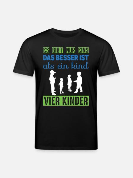 Vier Kinder - Stanley/Stella Unisex Bio-T-Shirt CREATOR - Schwarz
