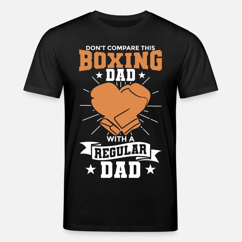 Never underestimate a boxer father - Stanley/Stella CREATOR Unisex Organic T-Shirt - black